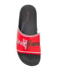 Мужские красные сланцы от Plein Sport