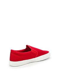 Мужские красные слипоны из плотной ткани от Affex