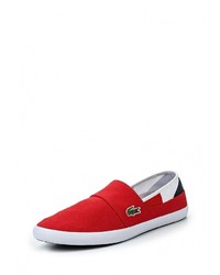 Мужские красные слипоны от Lacoste