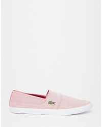 Мужские красные слипоны от Lacoste