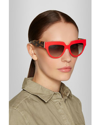Женские красные солнцезащитные очки от Prada