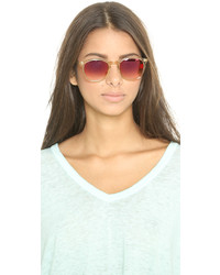 Женские красные солнцезащитные очки от Garrett Leight