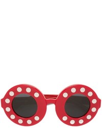 Женские красные солнцезащитные очки от Linda Farrow