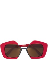 Женские красные солнцезащитные очки от Marni