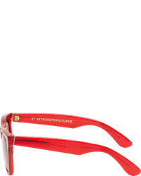 Мужские красные солнцезащитные очки от Super