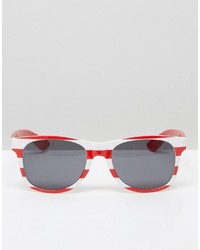 Мужские красные солнцезащитные очки от Vans