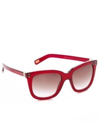 Женские красные солнцезащитные очки от Marc Jacobs