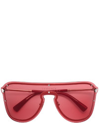 Женские красные солнцезащитные очки от Versace