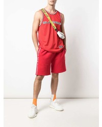 Мужские красные спортивные шорты от Supreme