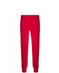 Женские красные спортивные штаны в вертикальную полоску от Norma Kamali