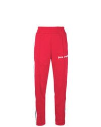Женские красные спортивные штаны в вертикальную полоску от Palm Angels