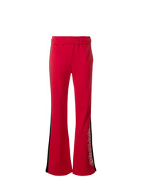 Женские красные спортивные штаны с вышивкой от Off-White