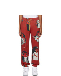 Мужские красные спортивные штаны с принтом от Pyer Moss