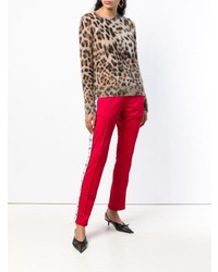 Женские красные спортивные штаны от Chiara Ferragni