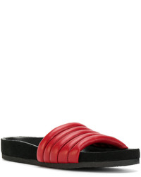 Женские красные стеганые босоножки от Isabel Marant
