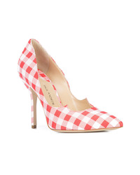 Красные туфли в мелкую клетку от Paul Andrew