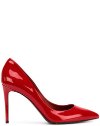 Красные туфли с принтом от Dolce & Gabbana