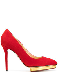 Красные туфли от Charlotte Olympia