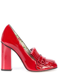 Красные туфли от Gucci