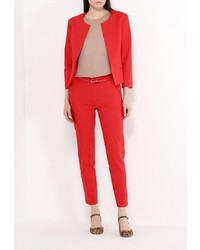 Красные узкие брюки от Baon