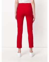 Красные узкие брюки от Loro Piana