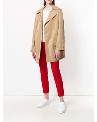 Красные узкие брюки от Loro Piana