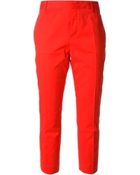Красные узкие брюки от DSquared