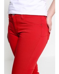 Красные узкие брюки от Fiorella Rubino