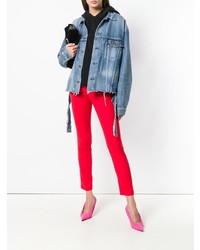 Красные узкие брюки от MSGM