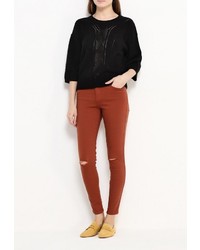 Красные узкие брюки от Jennyfer