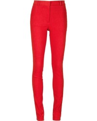 Красные узкие брюки от Lanvin