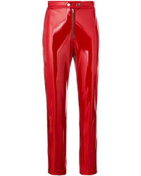 Красные узкие брюки от MSGM