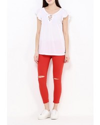 Красные узкие брюки от Please