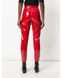 Красные узкие брюки от MSGM