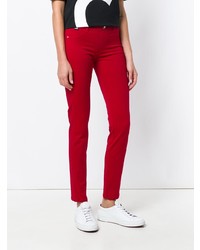 Красные узкие брюки от Love Moschino