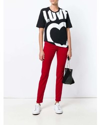 Красные узкие брюки от Love Moschino