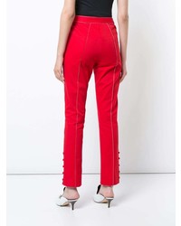 Красные узкие брюки от Rosie Assoulin