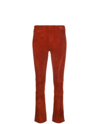 Красные узкие брюки от Stouls