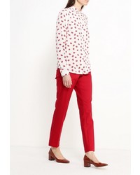 Красные узкие брюки от Top Secret