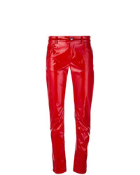 Красные узкие брюки от Wandering