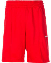 Мужские красные хлопковые шорты от adidas