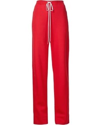 Женские красные шелковые брюки от Chloé