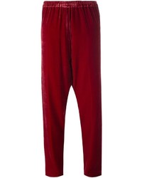 Женские красные шелковые брюки от Forte Forte