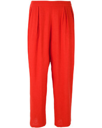 Женские красные шелковые брюки от Mes Demoiselles