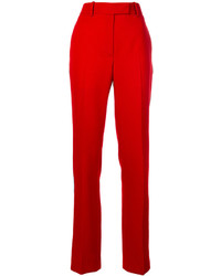 Женские красные шерстяные брюки от Calvin Klein