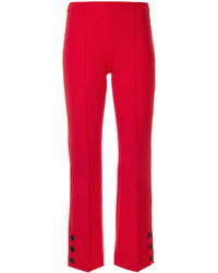Женские красные шерстяные брюки от Sonia Rykiel