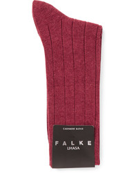 Мужские красные шерстяные вязаные носки от Falke