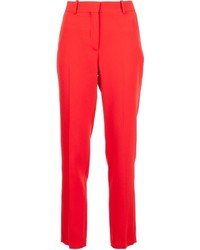 Женские красные шерстяные классические брюки от Givenchy