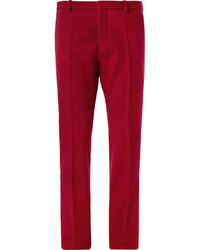 Мужские красные шерстяные классические брюки от Jil Sander