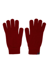 Мужские красные шерстяные перчатки от Ps By Paul Smith
